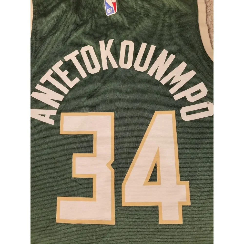 Adidas Giannis Antetokounmpo Milwaukee Bucks Jersey NBA Basketball Mens Small
